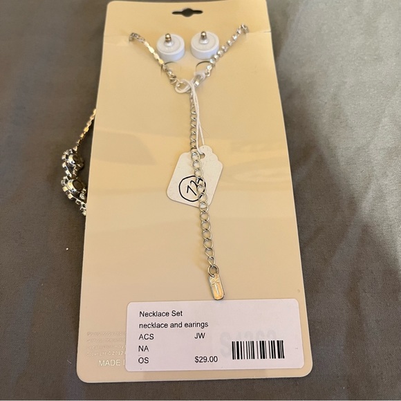 Prom/Special Occasion Necklace and Earrings, Light Blue - Picture 11 of 13